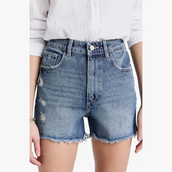 DL1961 Emilie High Rise Vintage Denim Jean Shorts Size 31 - Picture 2 of 10
